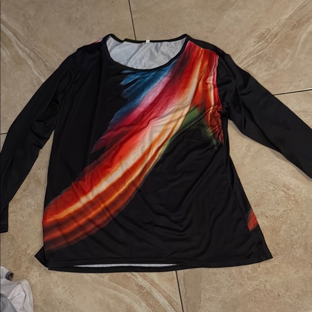 Colorful Abstract Women's Top